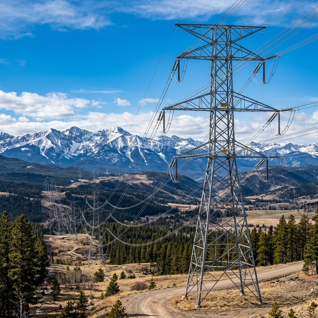 Electrical pylons and high voltage lines